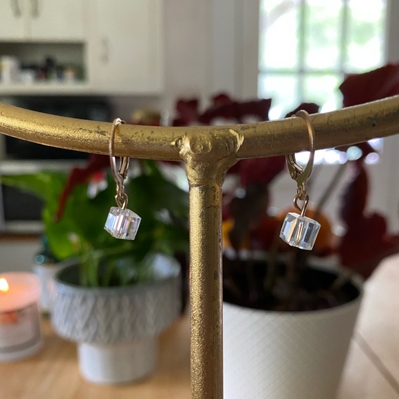 MAKE ME AND OFFER Gold Huggie Gem Earrings - Picture 2 of 3